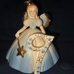 Josef By Applause Vintage Angel Figurine with Gold Accents #9